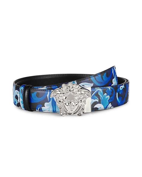 baby blue versace belt|Versace reversible belt.